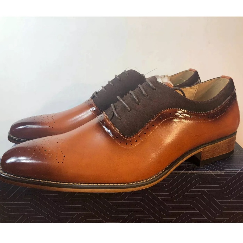 Gino Vitale  Lace Up Medallion Toe Dress Shoes 11